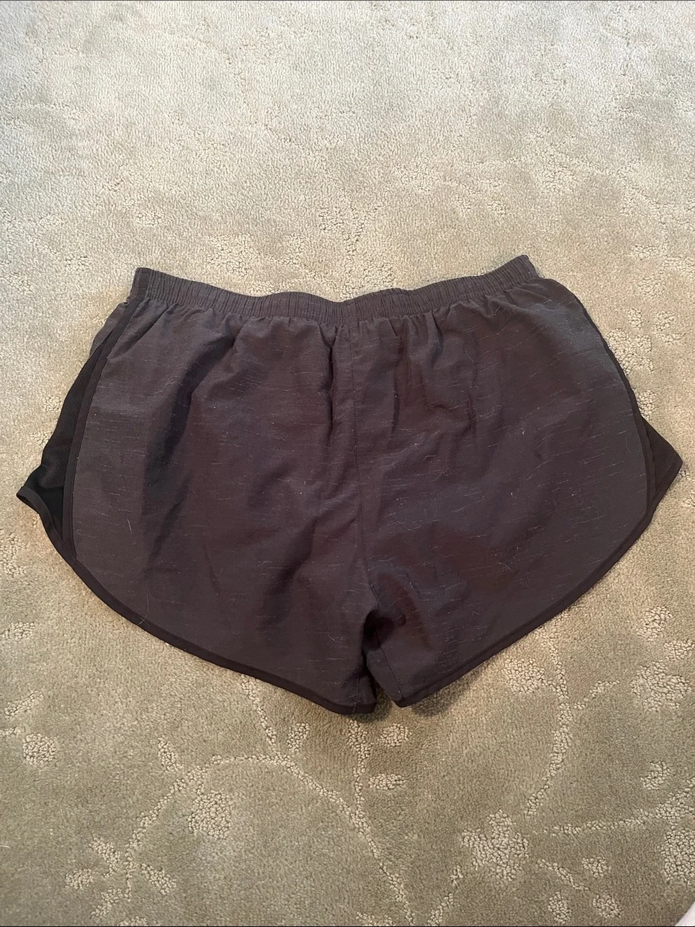 Nike Women's Black and Gray Athletic Running Shorts